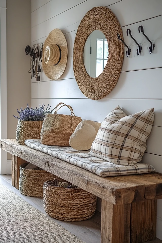 How to Design a Farmhouse-Inspired Entryway